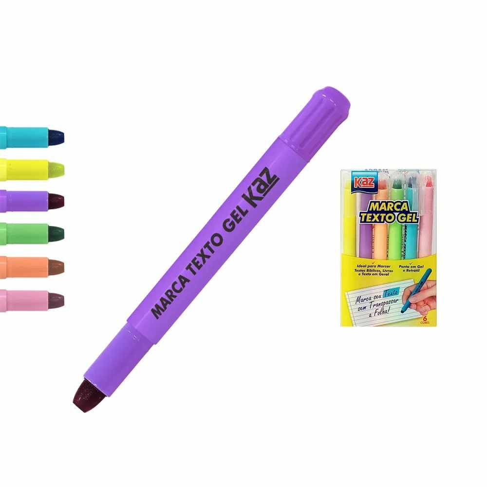 MARCA TEXTO GEL C/6